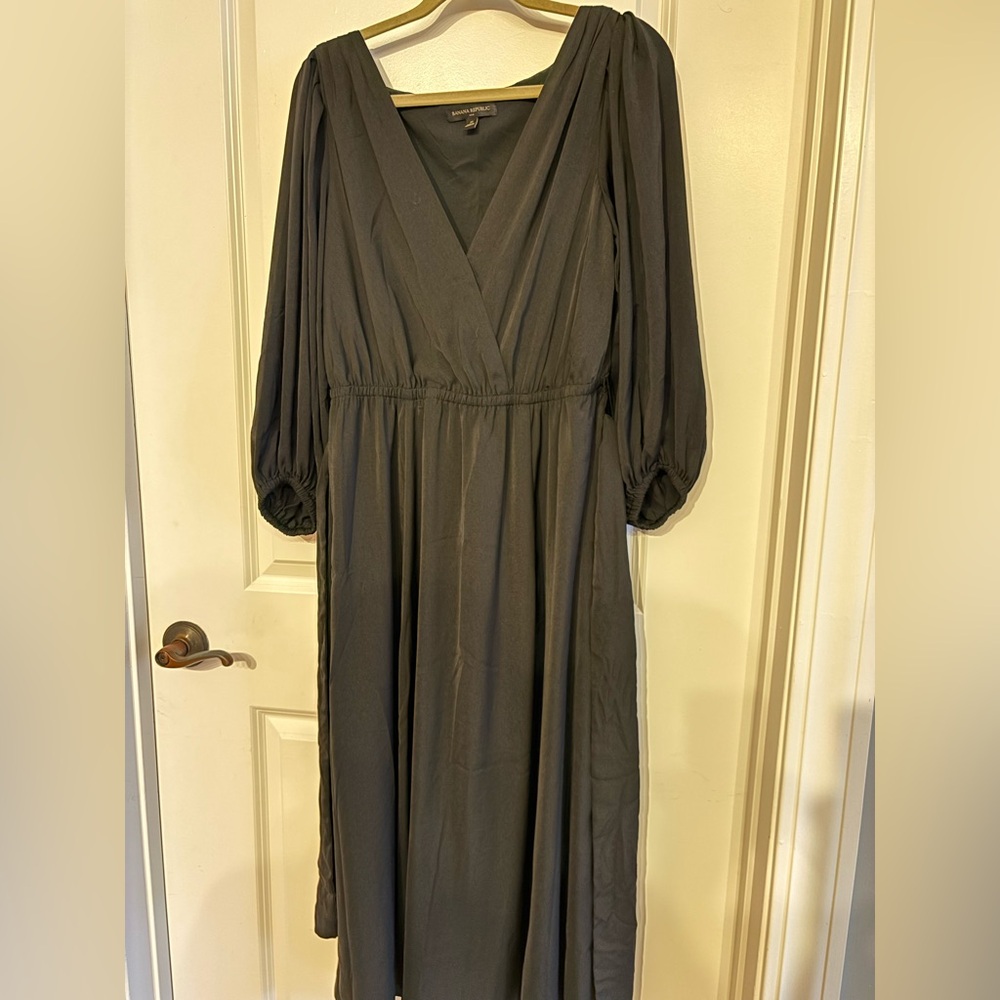 Banana Republic Black Wrap Around Dress